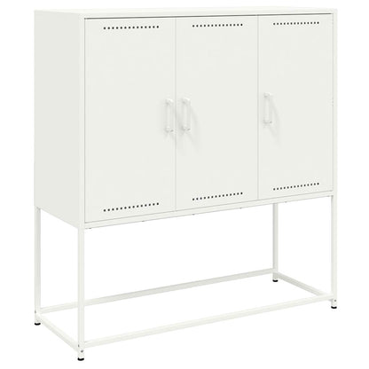 Skap Hvit 100,5x39x107 cm stål