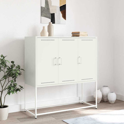 Skap Hvit 100,5x39x107 cm stål