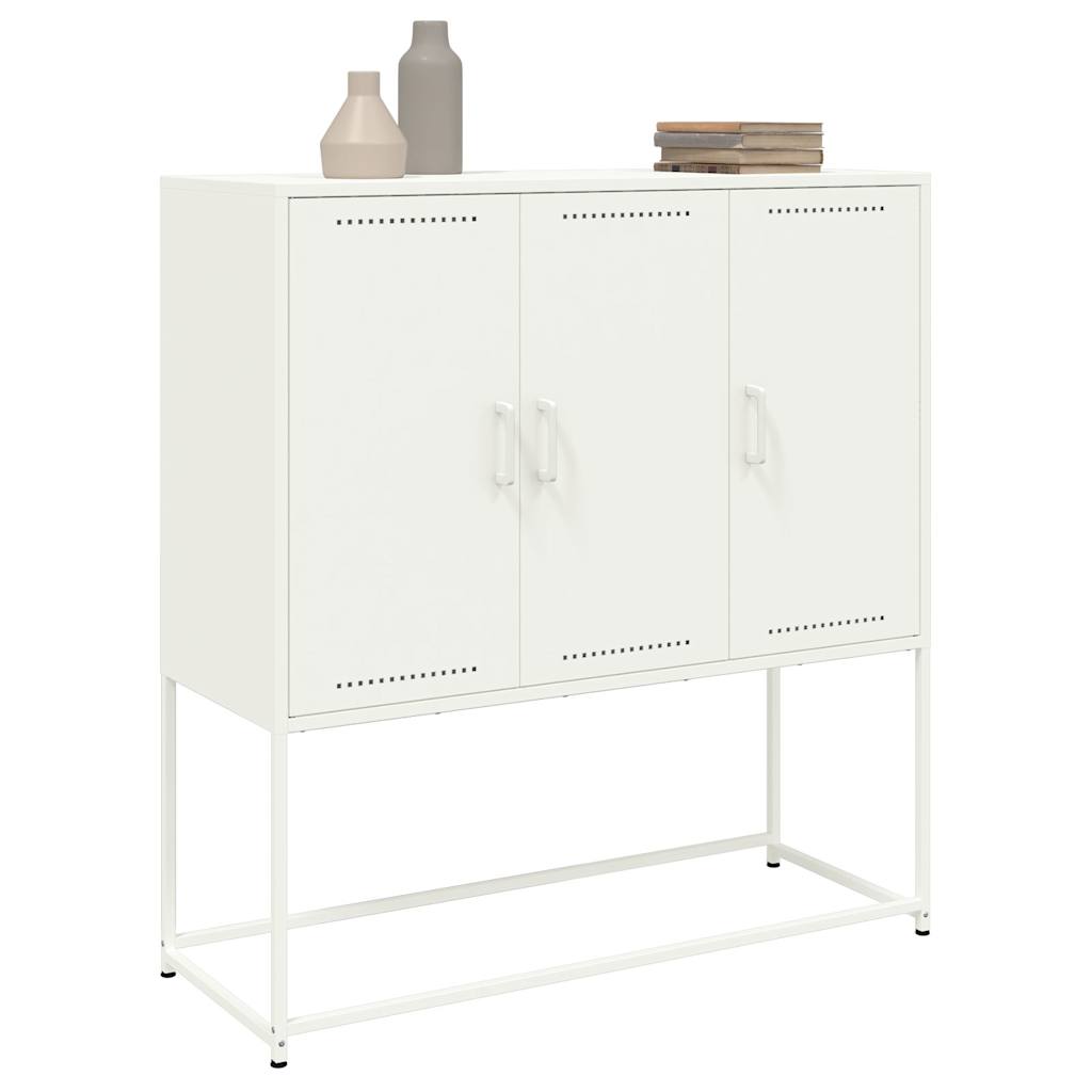 Skap Hvit 100,5x39x107 cm stål