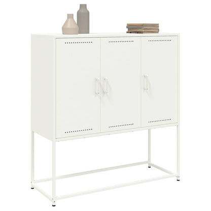 Skap Hvit 100,5x39x107 cm stål