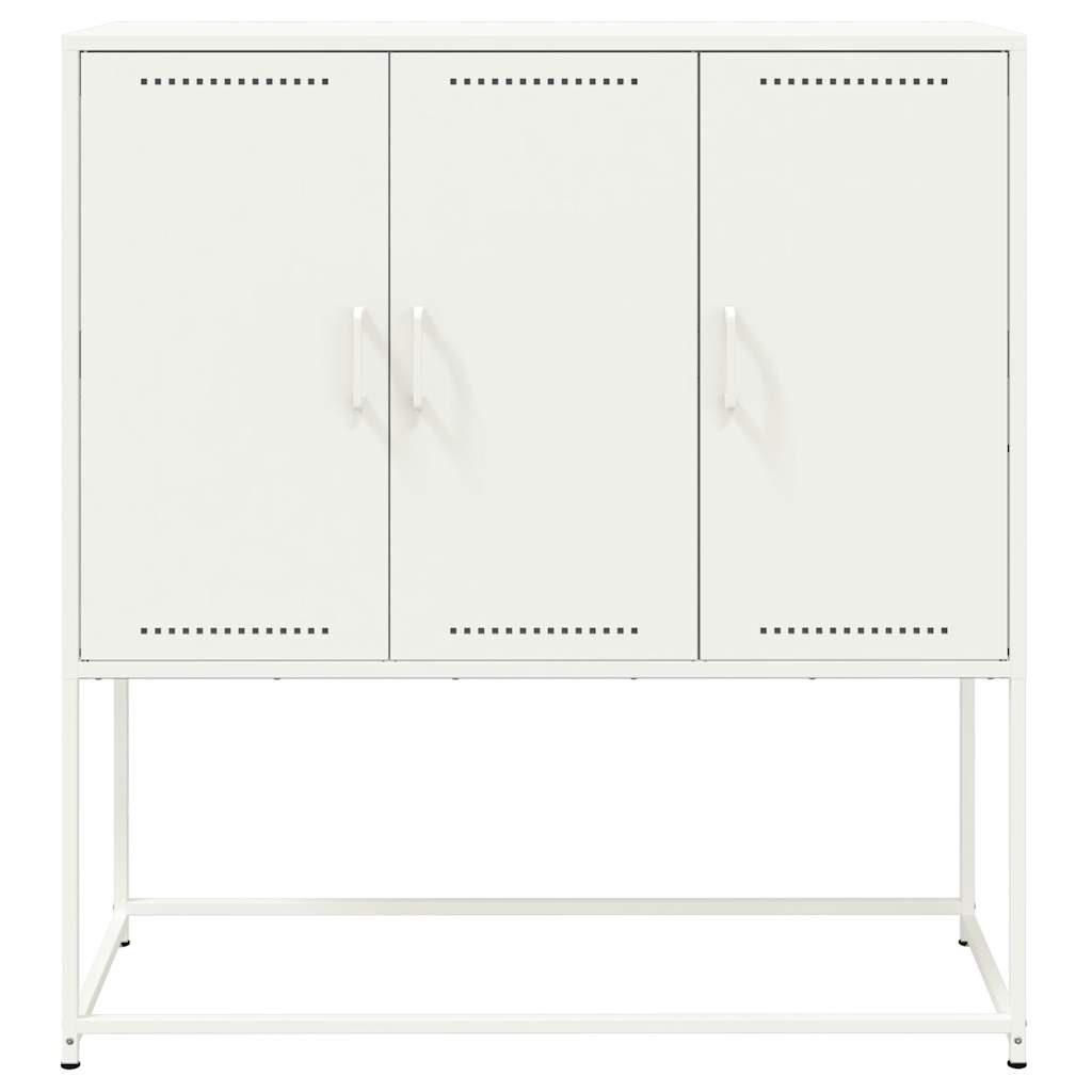 Skap Hvit 100,5x39x107 cm stål