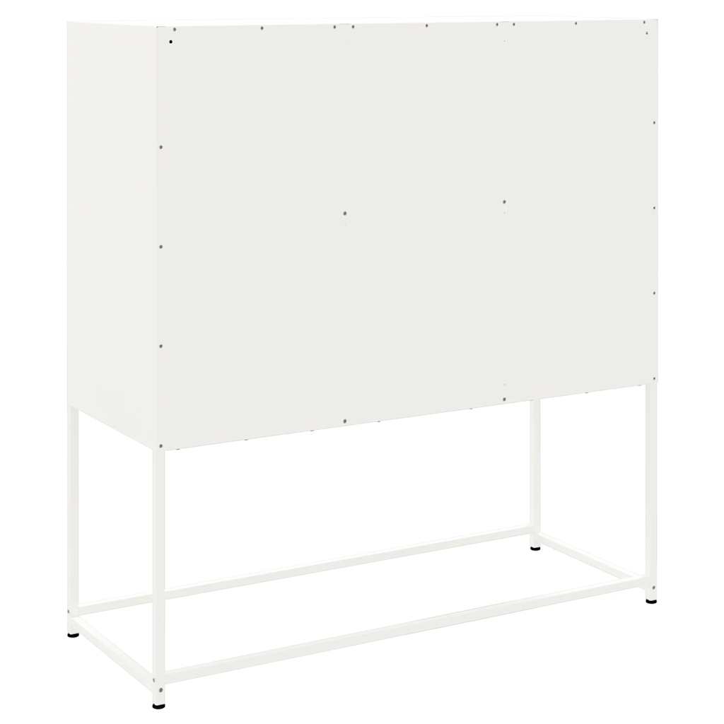 Skap Hvit 100,5x39x107 cm stål