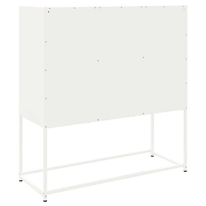 Skap Hvit 100,5x39x107 cm stål