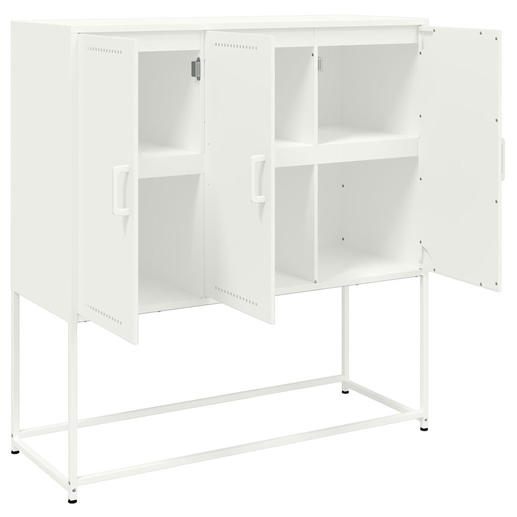 Skap Hvit 100,5x39x107 cm stål
