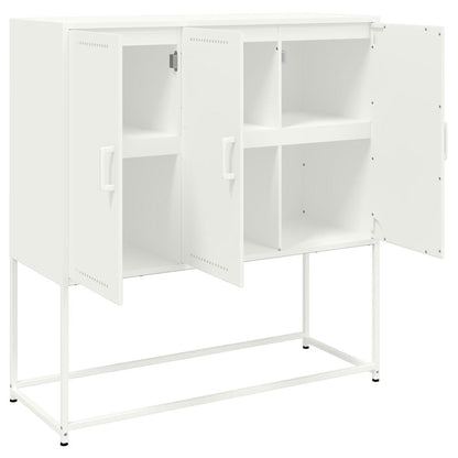 Skap Hvit 100,5x39x107 cm stål