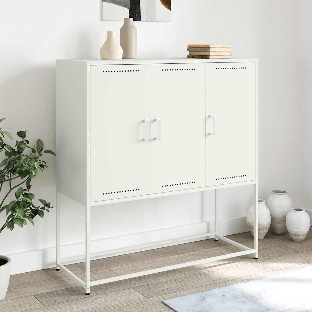 Skap Hvit 100,5x39x107 cm stål