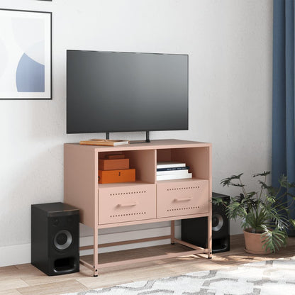 TV-Møbel DIV. TV-benk rosa 68x39x60,5 cm stål