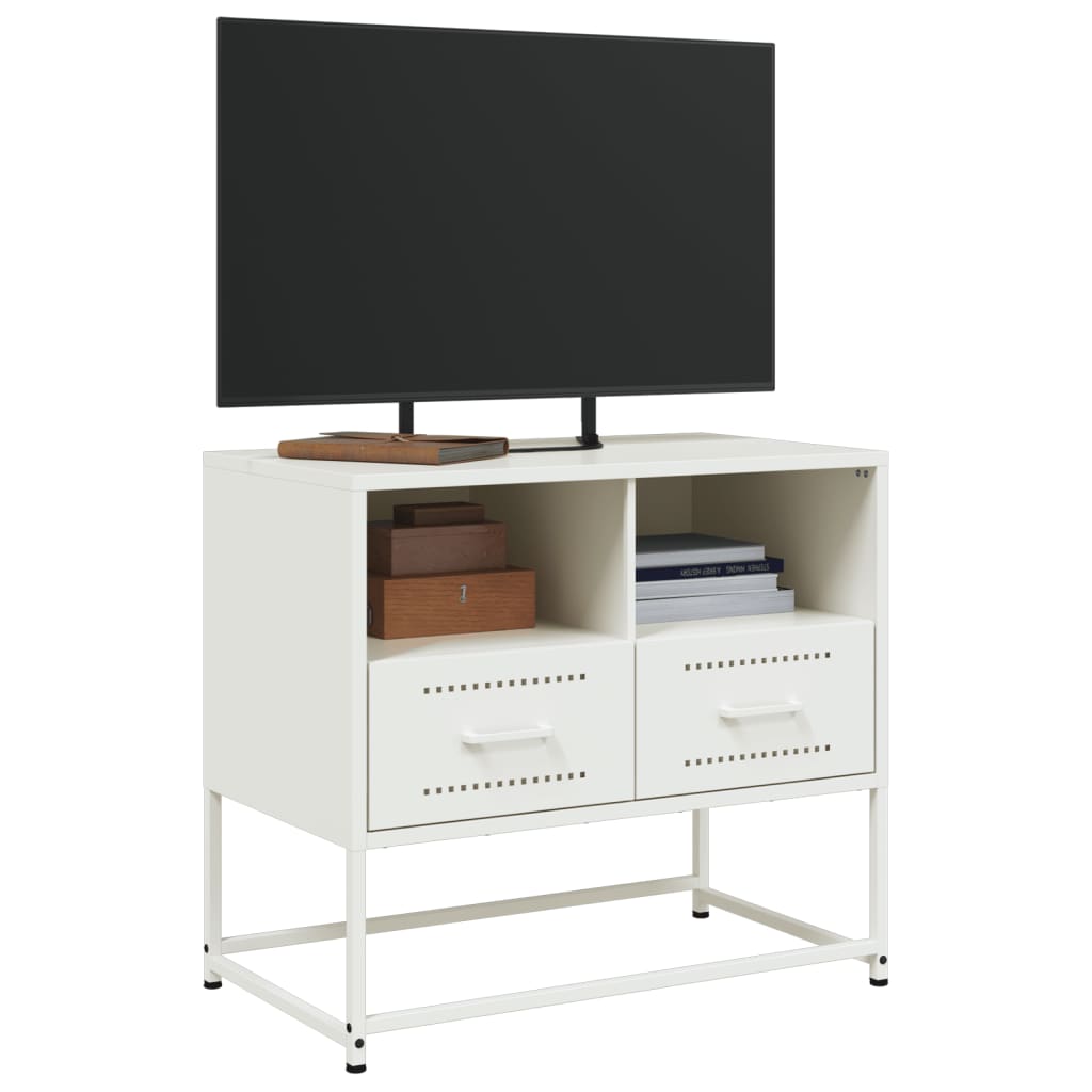 TV-Møbel DIV. TV-benk hvitt 68x39x60,5 cm stål