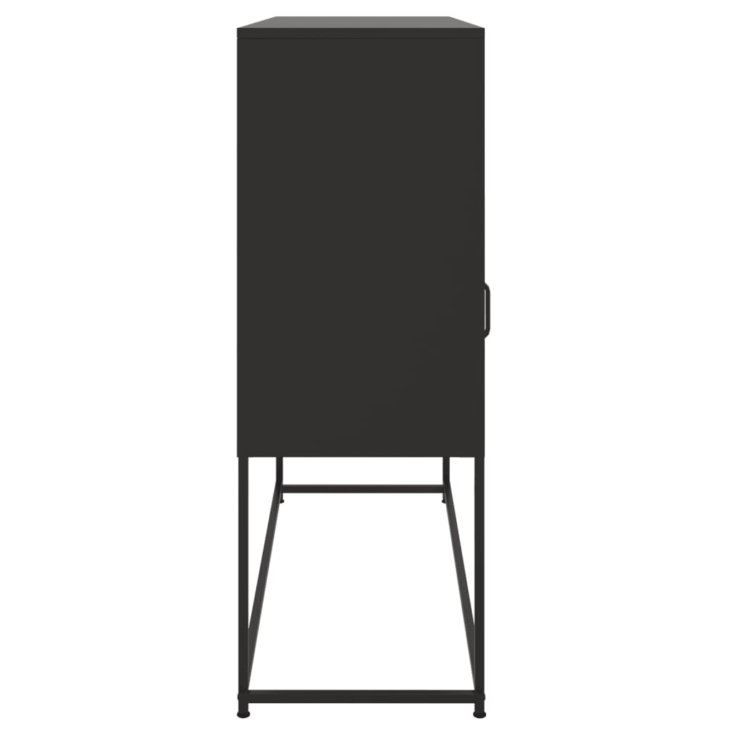 Skjenk DIV. Svart 100,5x39x107 cm stål