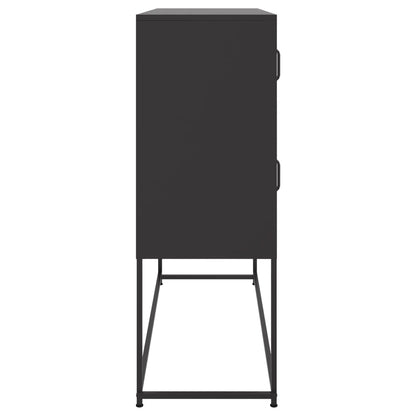 Skjenk DIV. Svart 100,5x39x107 cm stål