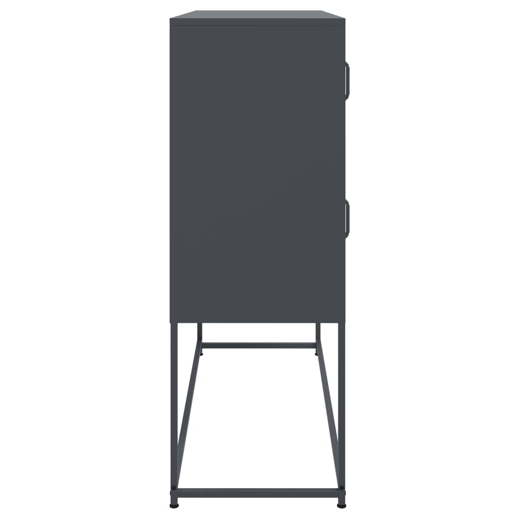 Skjenk DIV. antrasitt 100,5x39x107 cm stål