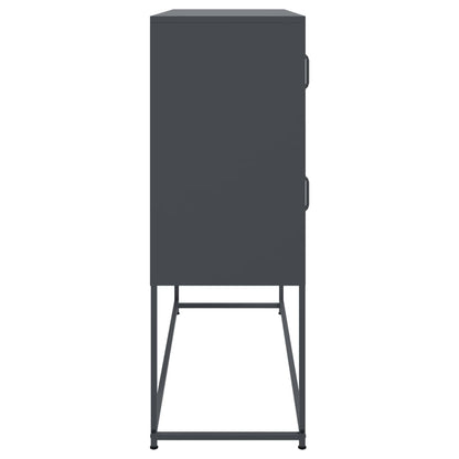 Skjenk DIV. antrasitt 100,5x39x107 cm stål