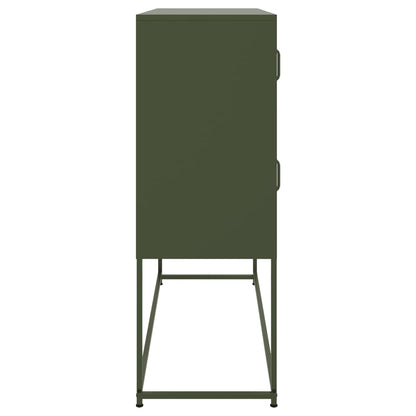 Skjenk DIV. olivengrønn 100,5x39x107 cm stål