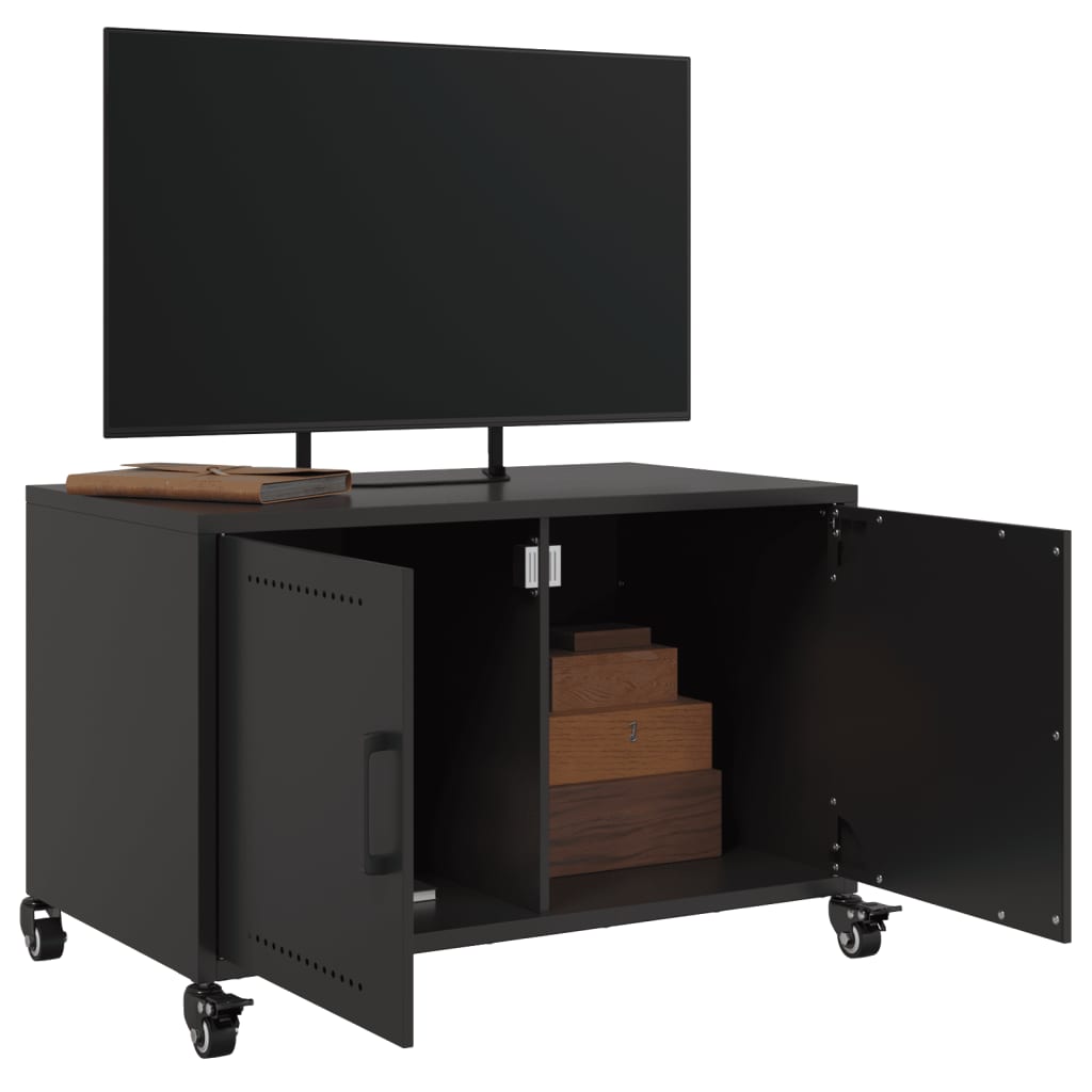 TV-Møbel DIV. TV-benk Svart 68x39x43,5 cm stål