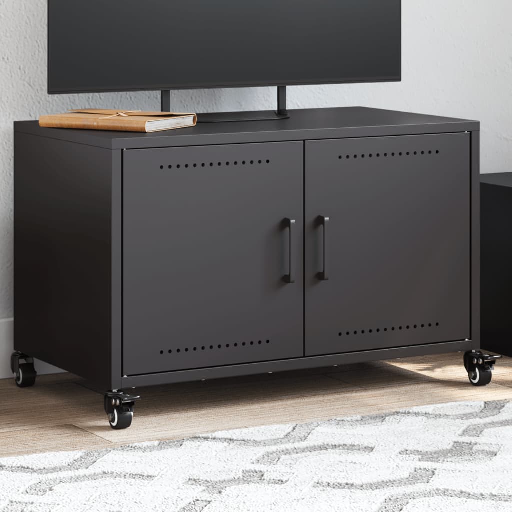TV-Møbel DIV. TV-benk Svart 68x39x43,5 cm stål