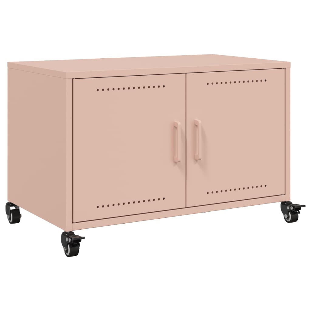 TV-Møbel DIV. TV-benk rosa 68x39x43,5 cm kaldvalset stål