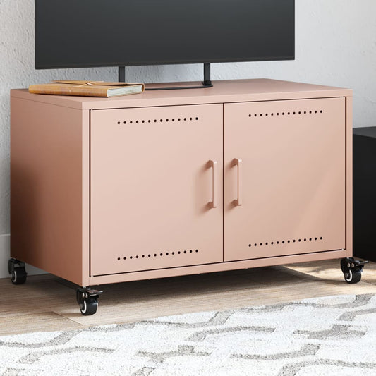 TV-Møbel DIV. TV-benk rosa 68x39x43,5 cm kaldvalset stål