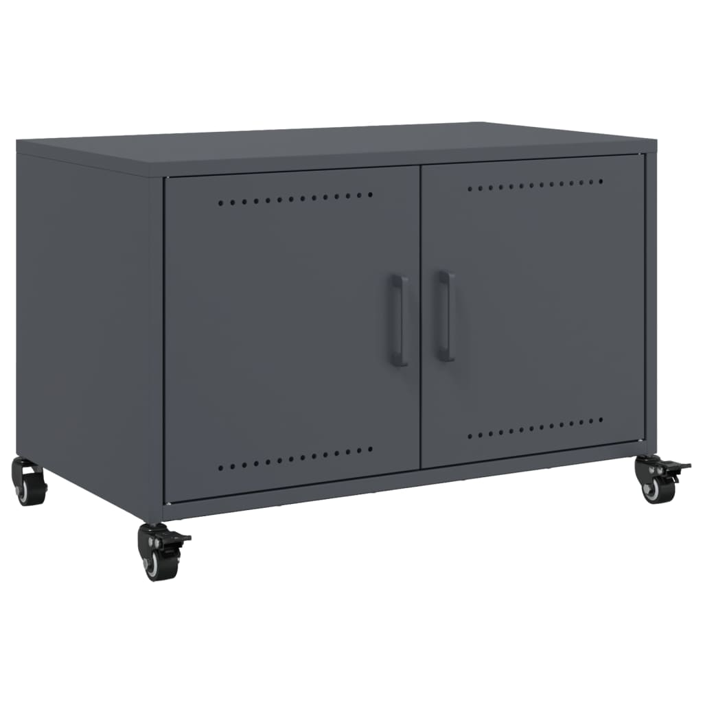TV-Møbel DIV. TV-benk antrasitt 68x39x43,5 cm kaldvalset stål