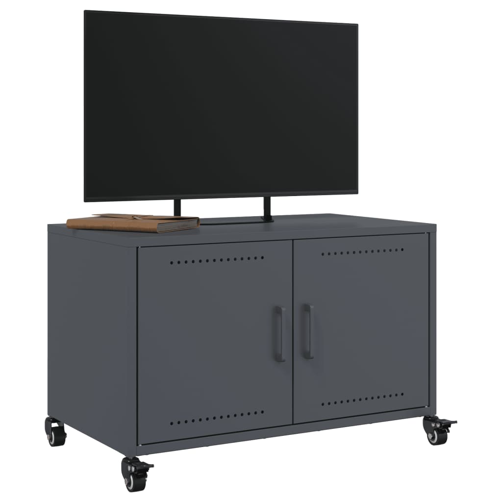 TV-Møbel DIV. TV-benk antrasitt 68x39x43,5 cm kaldvalset stål