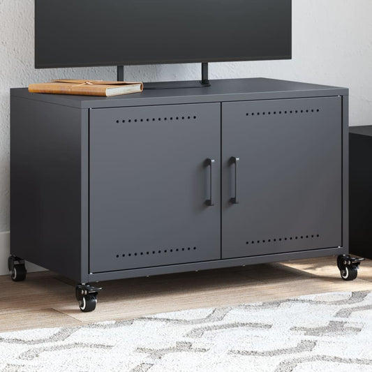 TV-Møbel DIV. TV-benk antrasitt 68x39x43,5 cm kaldvalset stål