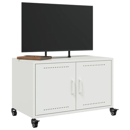 TV-Møbel DIV. TV-benk Hvit 68x39x43,5 cm kaldvalset stål