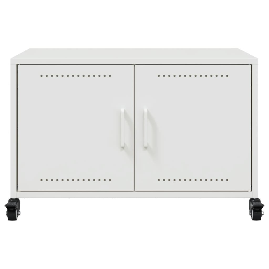TV-Møbel DIV. TV-benk Hvit 68x39x43,5 cm kaldvalset stål