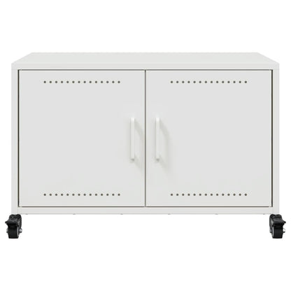 TV-Møbel DIV. TV-benk Hvit 68x39x43,5 cm kaldvalset stål