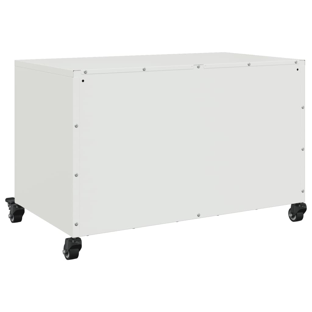 TV-Møbel DIV. TV-benk Hvit 68x39x43,5 cm kaldvalset stål