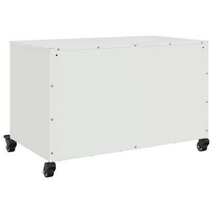 TV-Møbel DIV. TV-benk Hvit 68x39x43,5 cm kaldvalset stål