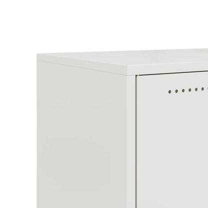 TV-Møbel DIV. TV-benk Hvit 68x39x43,5 cm kaldvalset stål