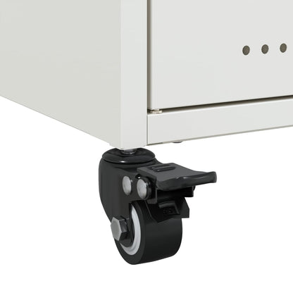 TV-Møbel DIV. TV-benk Hvit 68x39x43,5 cm kaldvalset stål