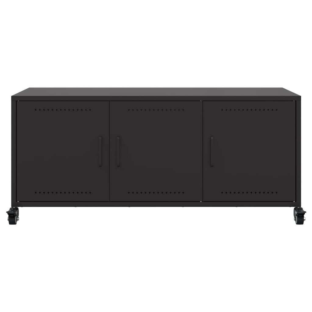 TV-Møbel DIV. TV-benk Svart 100,5x39x43,5 cm stål