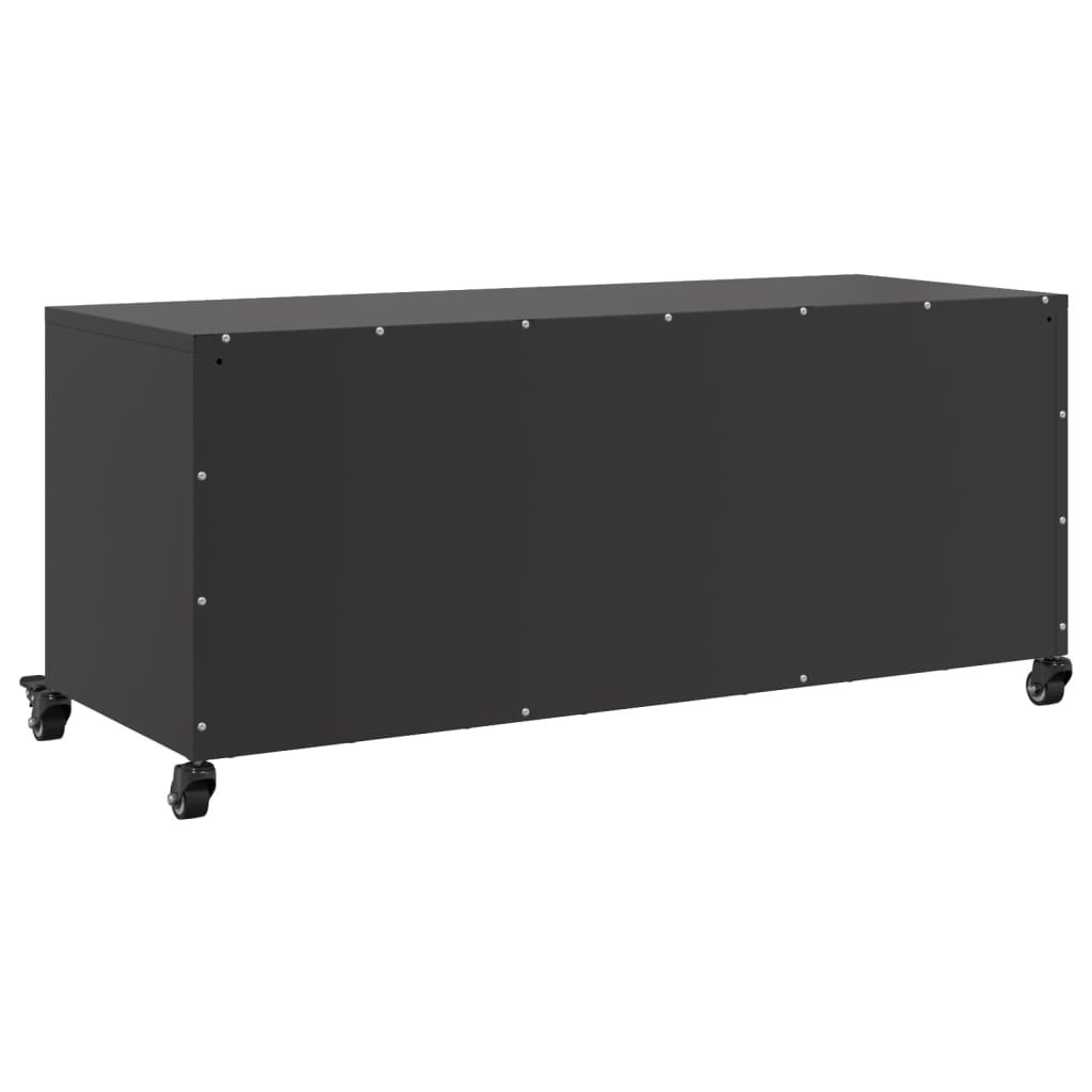 TV-Møbel DIV. TV-benk Svart 100,5x39x43,5 cm stål