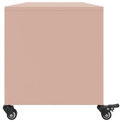 TV-Møbel DIV. TV-benk rosa 100,5x39x43,5 cm kaldvalset stål