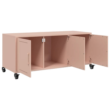 TV-Møbel DIV. TV-benk rosa 100,5x39x43,5 cm kaldvalset stål