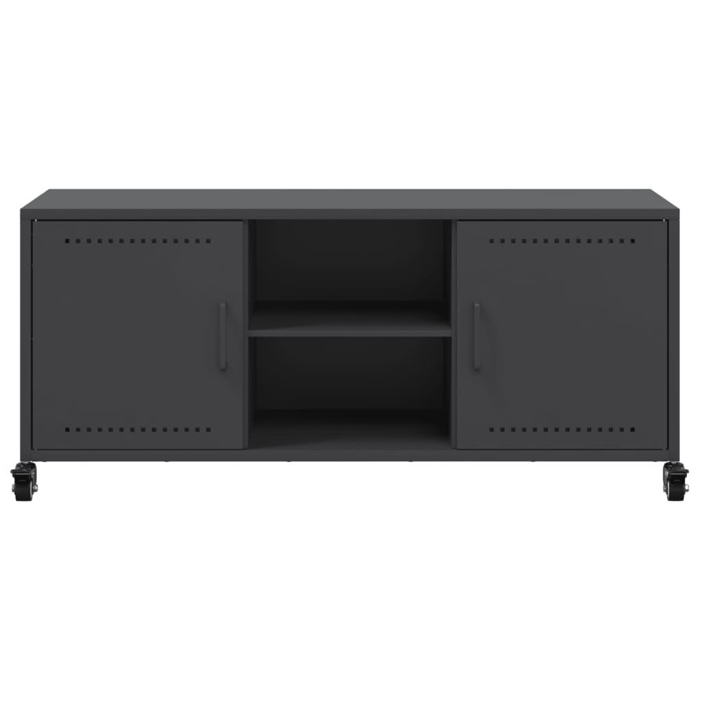 TV-Møbel DIV. TV-benk Svart 100,5x39x43,5 cm stål
