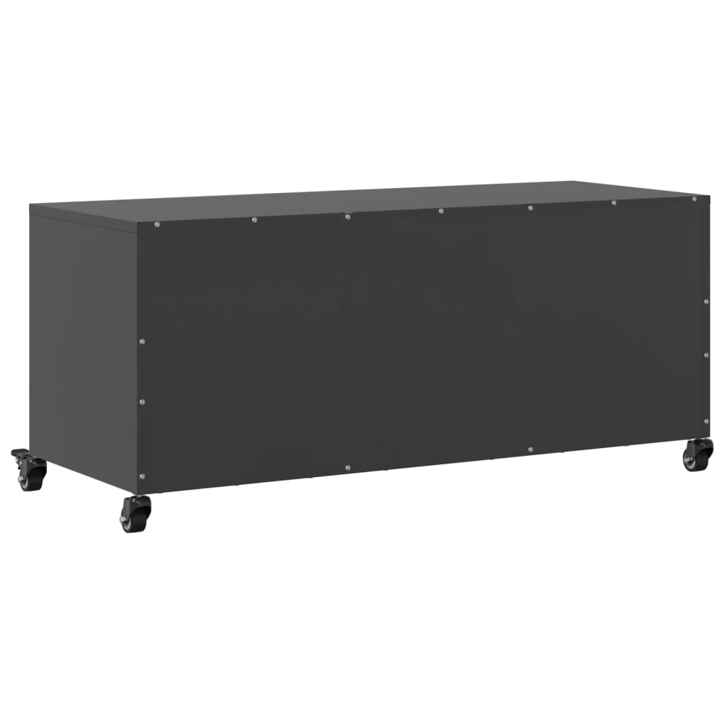 TV-Møbel DIV. TV-benk Svart 100,5x39x43,5 cm stål