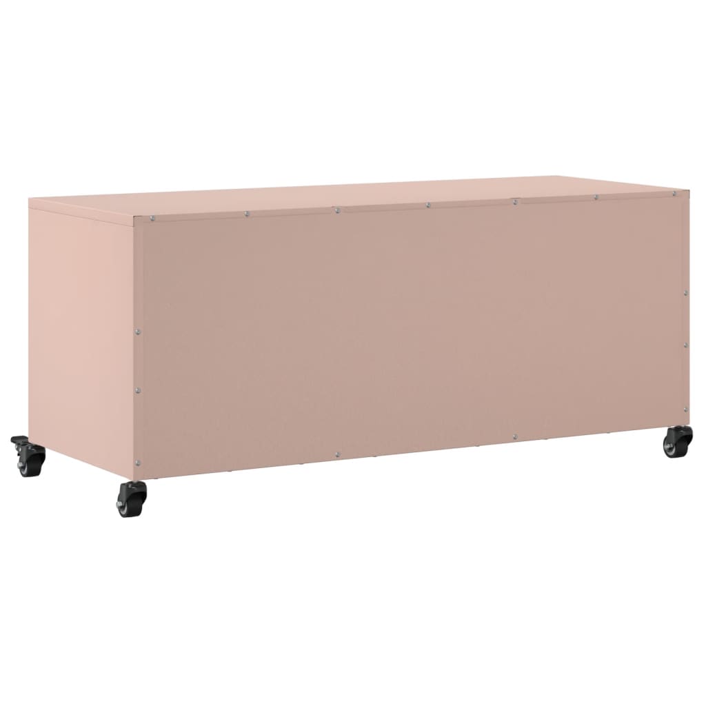 TV-Møbel DIV. TV-benk rosa 100,5x39x43,5 cm stål