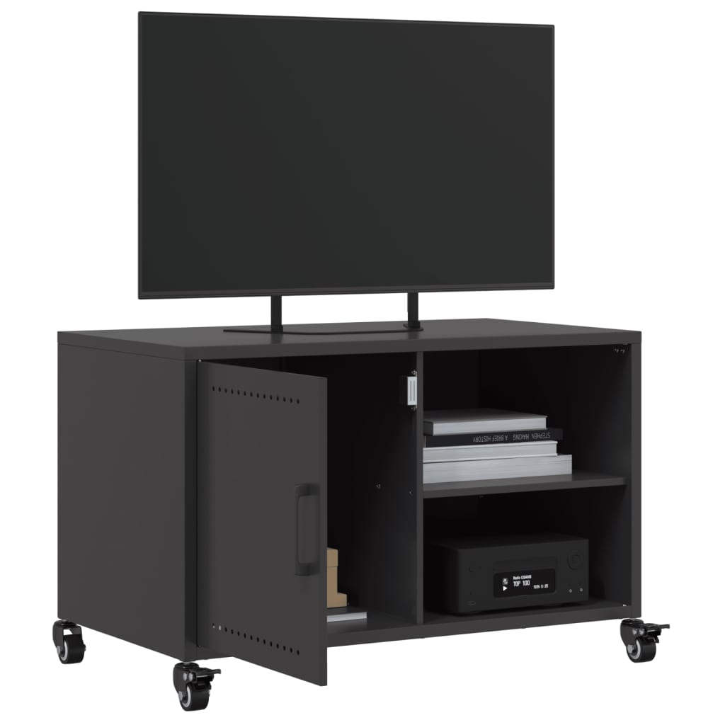 TV-Møbel DIV. TV-benk Svart 68x39x43,5 cm stål
