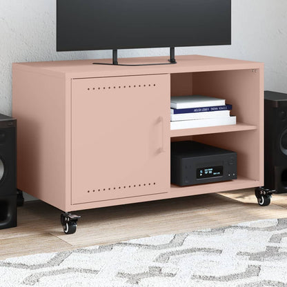 TV-Møbel DIV. TV-benk rosa 68x39x43,5 cm stål