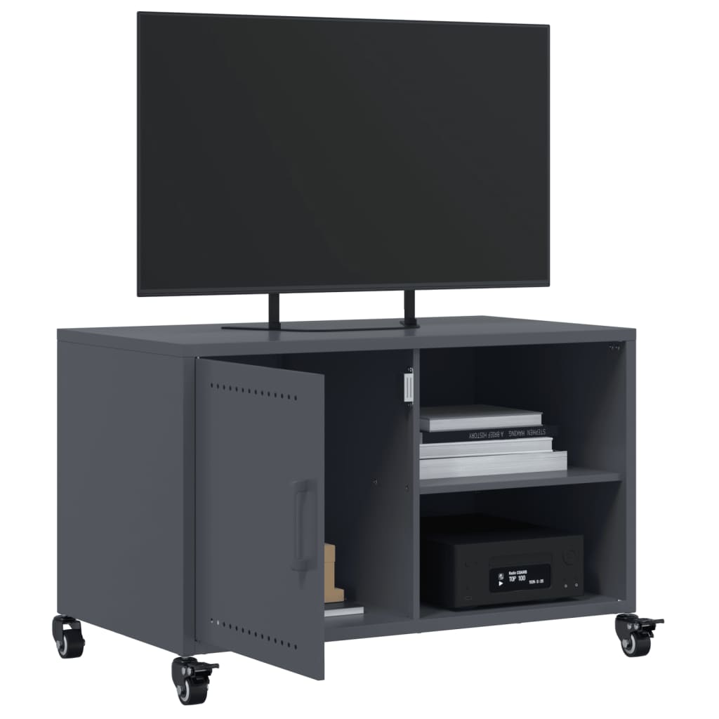 TV-Møbel DIV. TV-benk antrasitt 68x39x43,5 cm stål