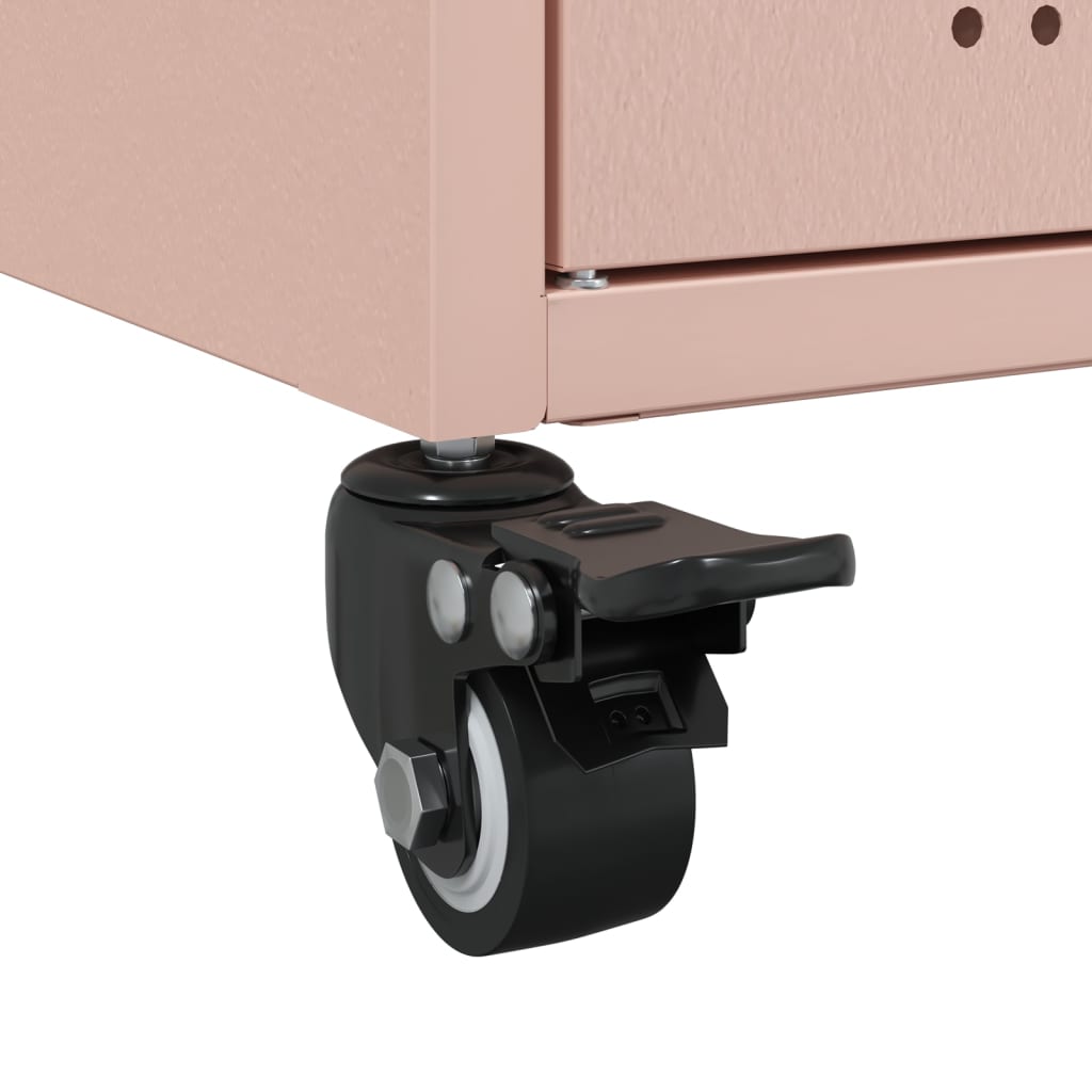 Skjenk DIV. rosa 100,5x39x72 cm stål