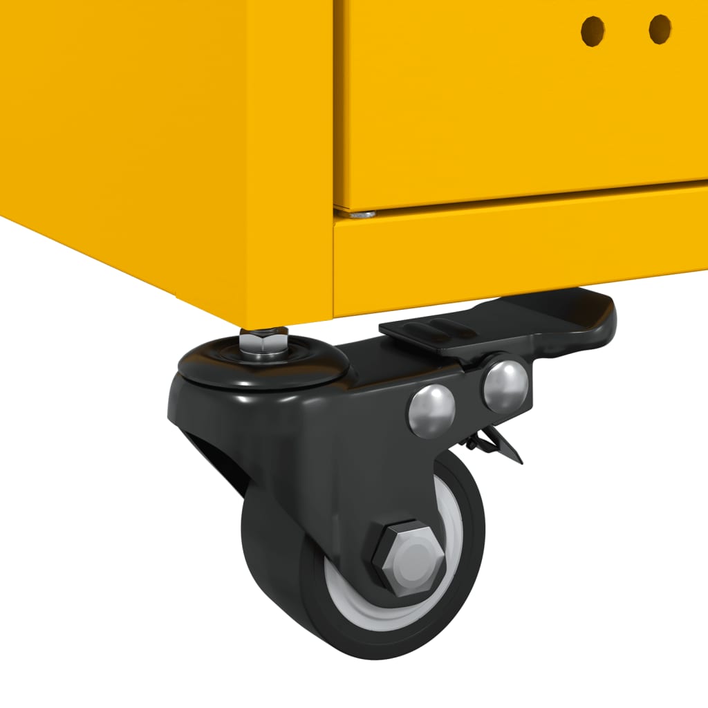 Salongbord Sofabord DIV. sennepsgul 68x50x43,5 cm stål