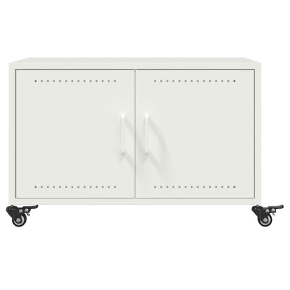 Salongbord Sofabord Hvit 68x50x43,5 cm stål