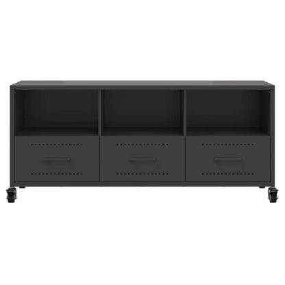 TV-Møbel DIV. TV-benk Svart 100,5x39x43,5 cm stål