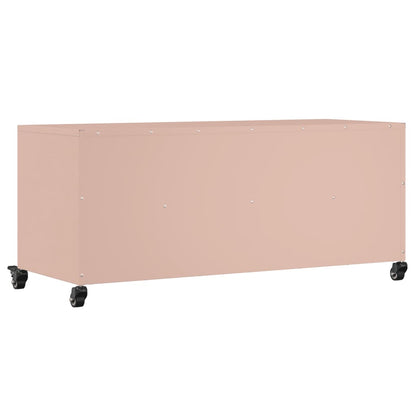 TV-Møbel DIV. TV-benk rosa 100,5x39x43,5 cm stål
