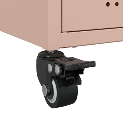 TV-Møbel DIV. TV-benk rosa 100,5x39x43,5 cm stål