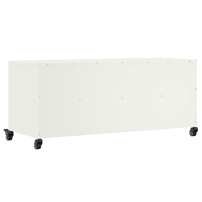 TV-Møbel DIV. TV-benk Hvit 100,5x39x43,5 cm stål