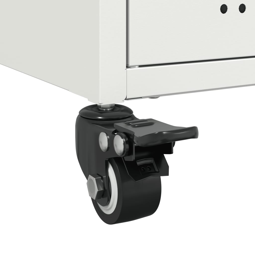 TV-Møbel DIV. TV-benk Hvit 100,5x39x43,5 cm stål