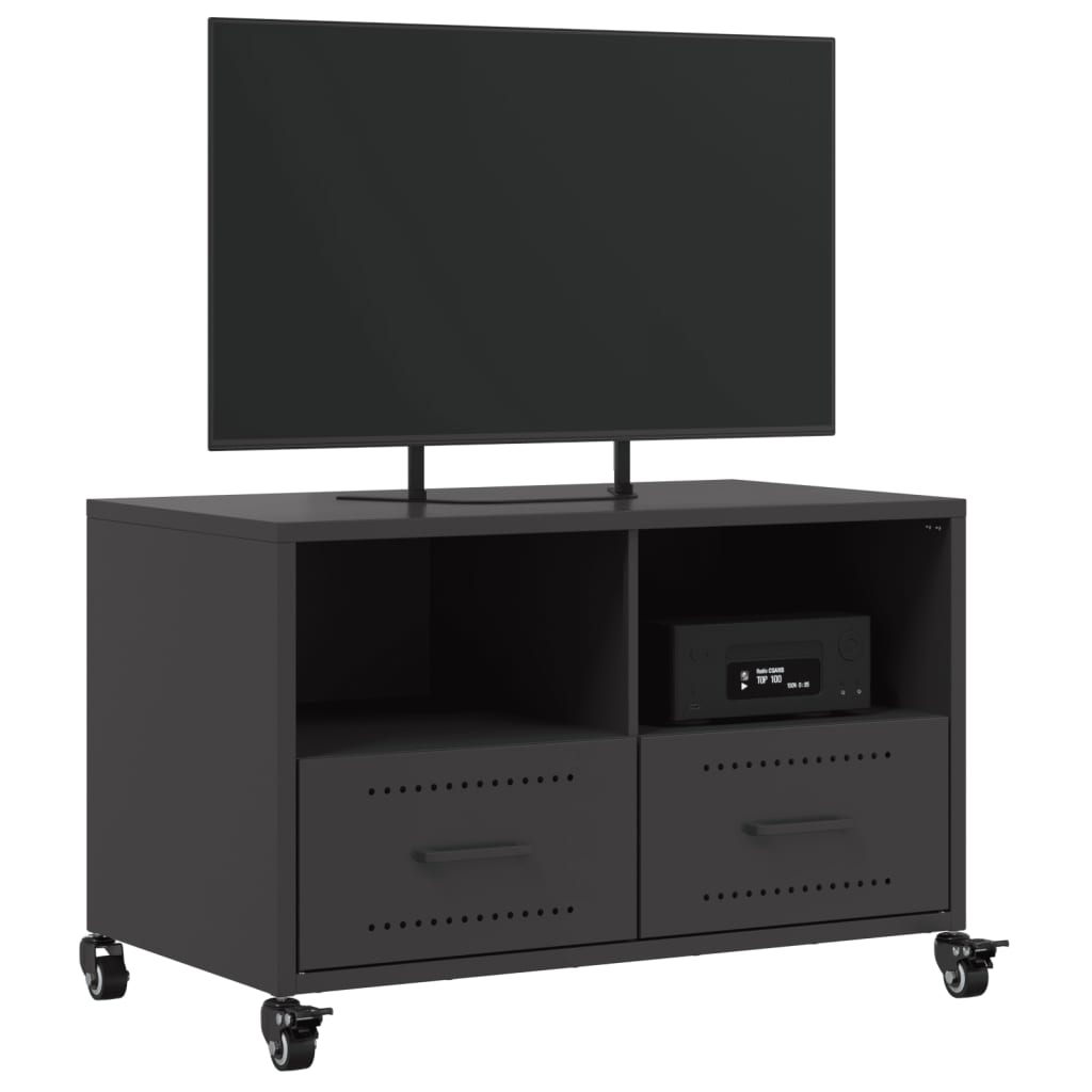 TV-Møbel DIV. TV-benk Svart 68x39x43,5 cm stål